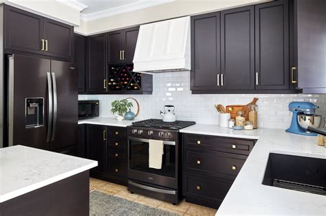 black stainless steel cupboard colors